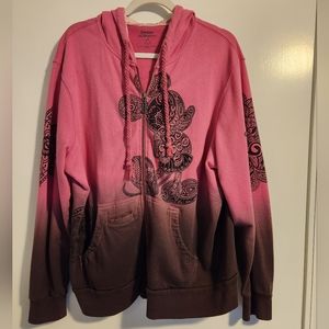 Authentic Disney Pink/Black Ombre Sweatshirt